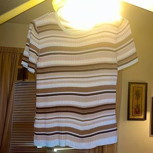 Large , multi shade brown shirt